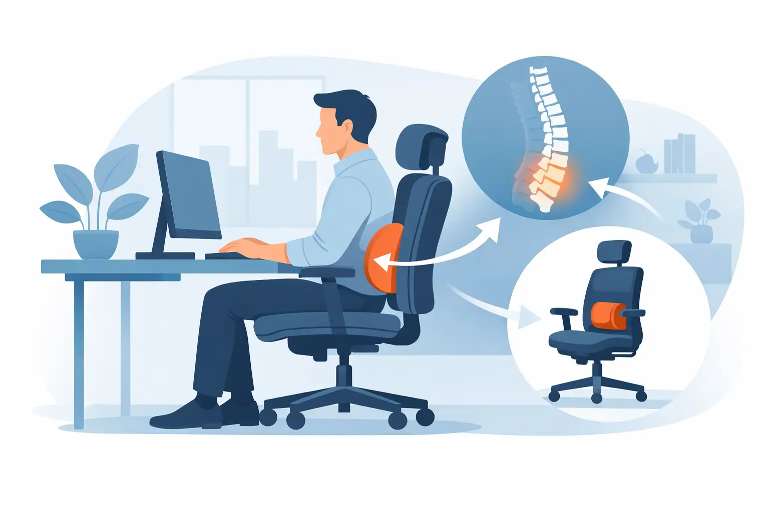 Ofis Koltuğunda Bel Desteği Şart mı?